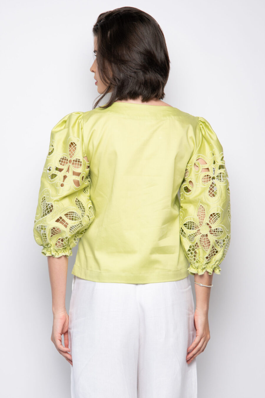 BLUSA AMÉLIA - Verde clorofila - Image 3