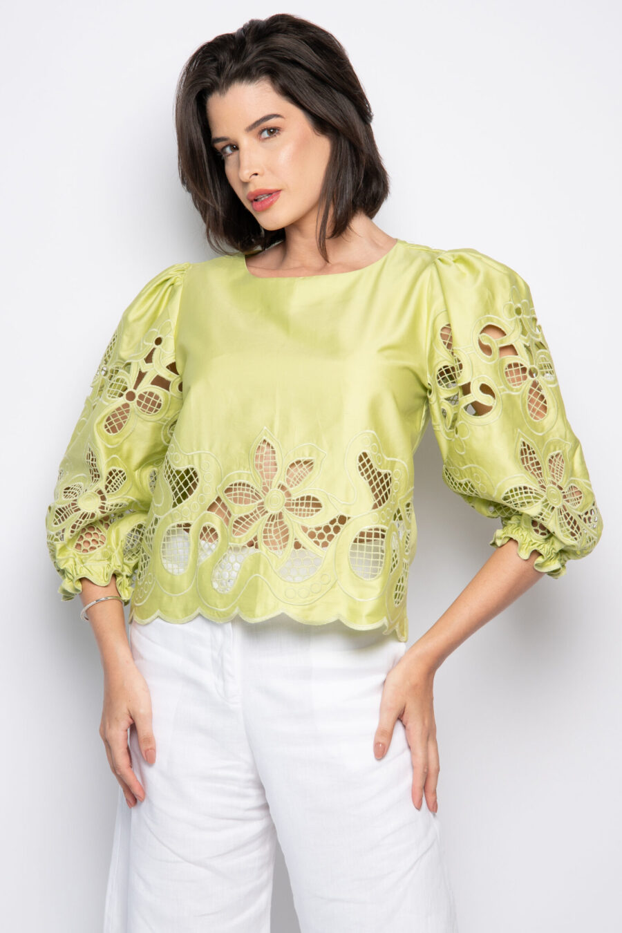 BLUSA AMÉLIA - Verde clorofila - Image 2