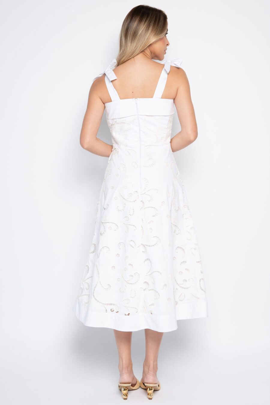 VESTIDO ANALICE - Branco bordado Off White - Image 4