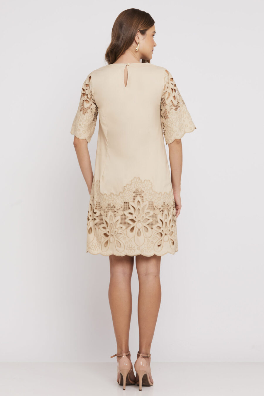 VESTIDO MARGARETE - Caqui - Imagem 4