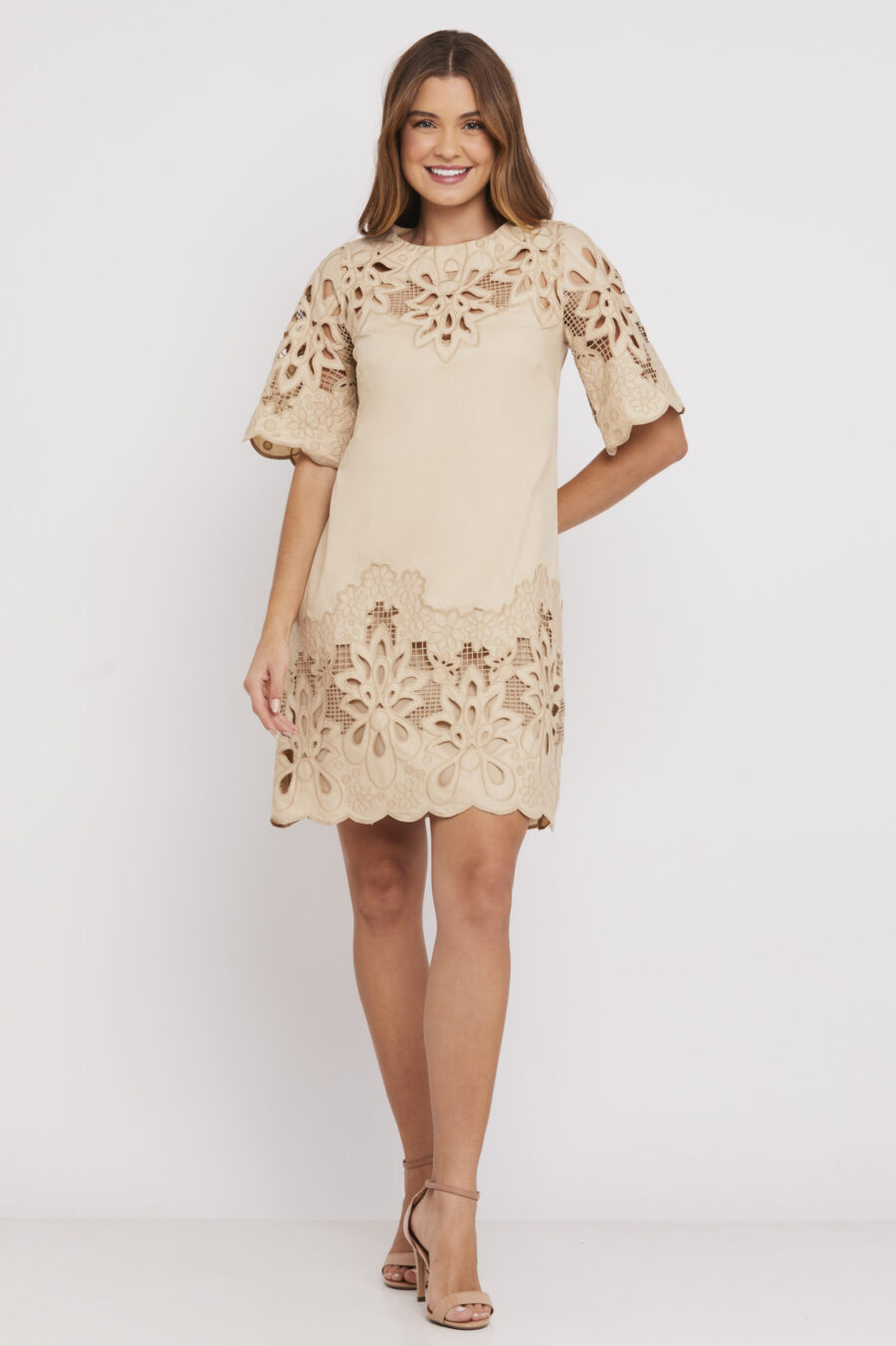 VESTIDO MARGARETE - Caqui