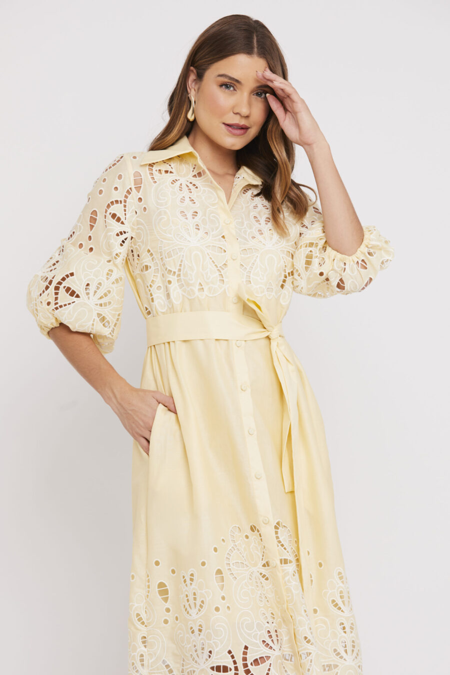 VESTIDO MARGARIDA - Amarelo - Imagem 2