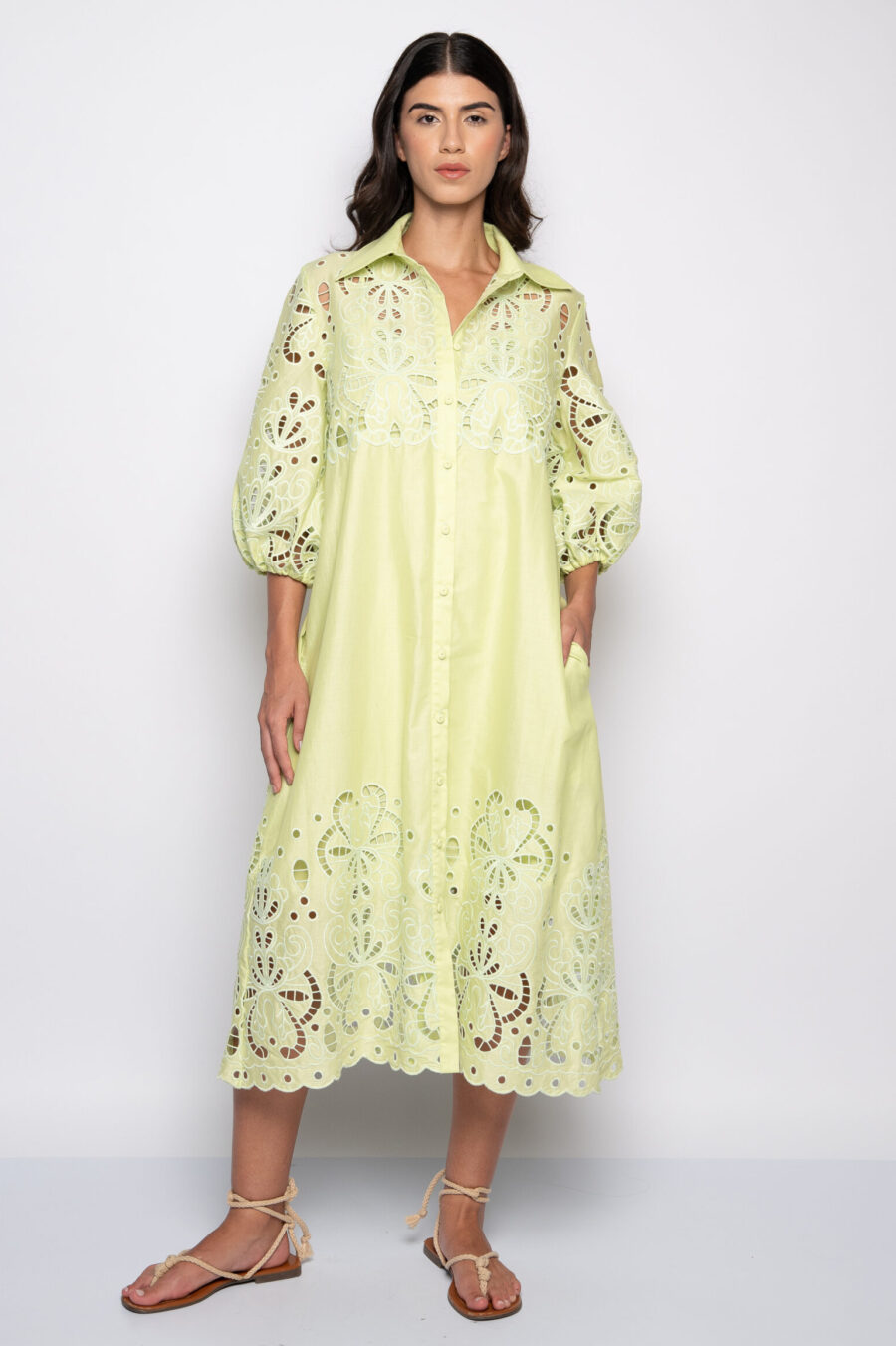 VESTIDO MARGARIDA - Verde - Imagem 3