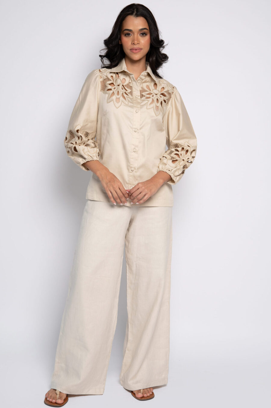 CAMISA DANDARA - Bege