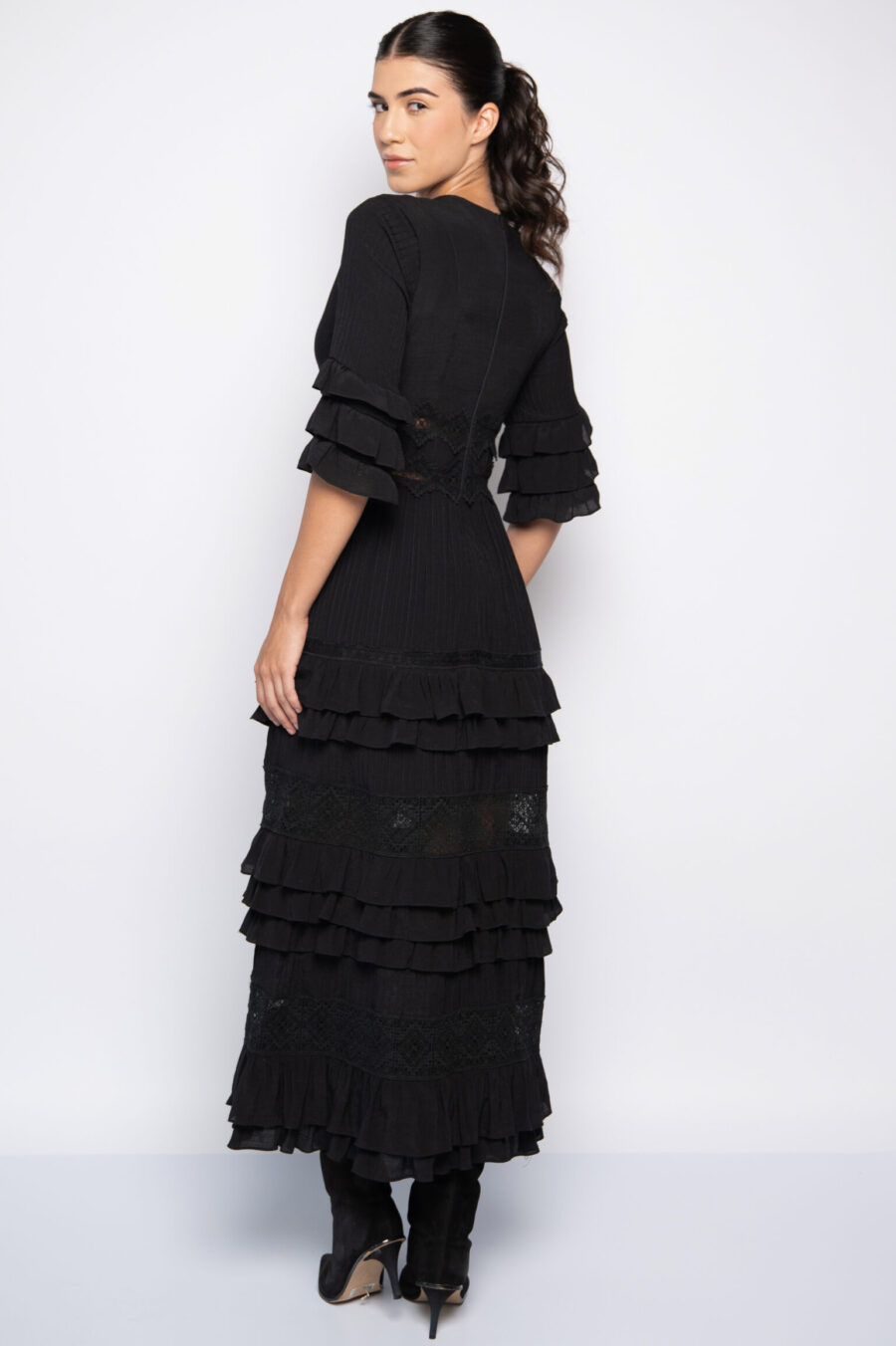 VESTIDO ANINHA- Preto - Imagem 2