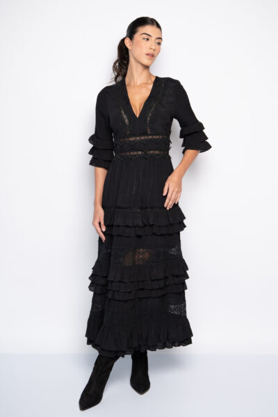 VESTIDO ANINHA- Preto