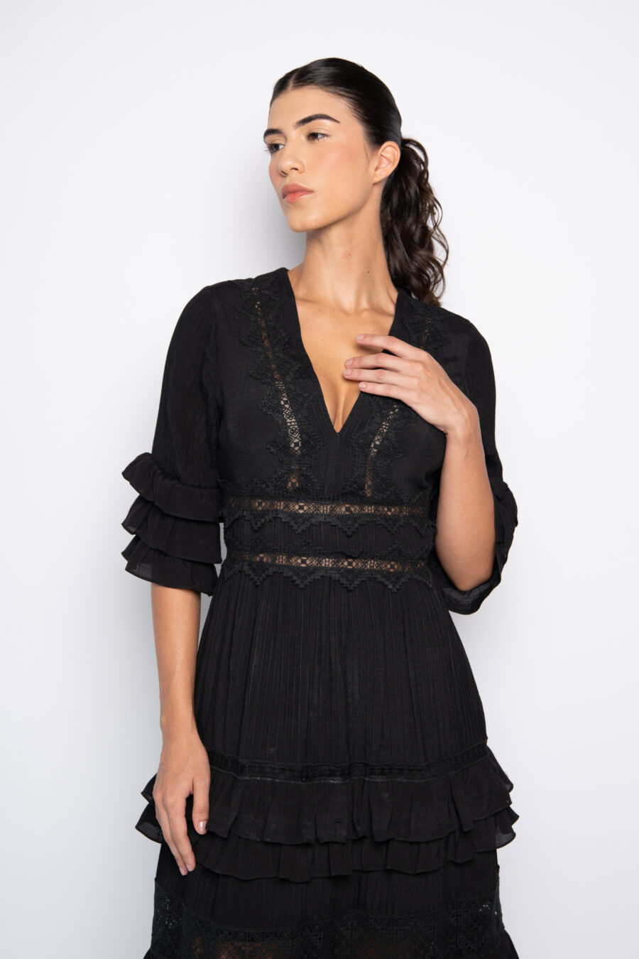 VESTIDO ANINHA- Preto - Imagem 4