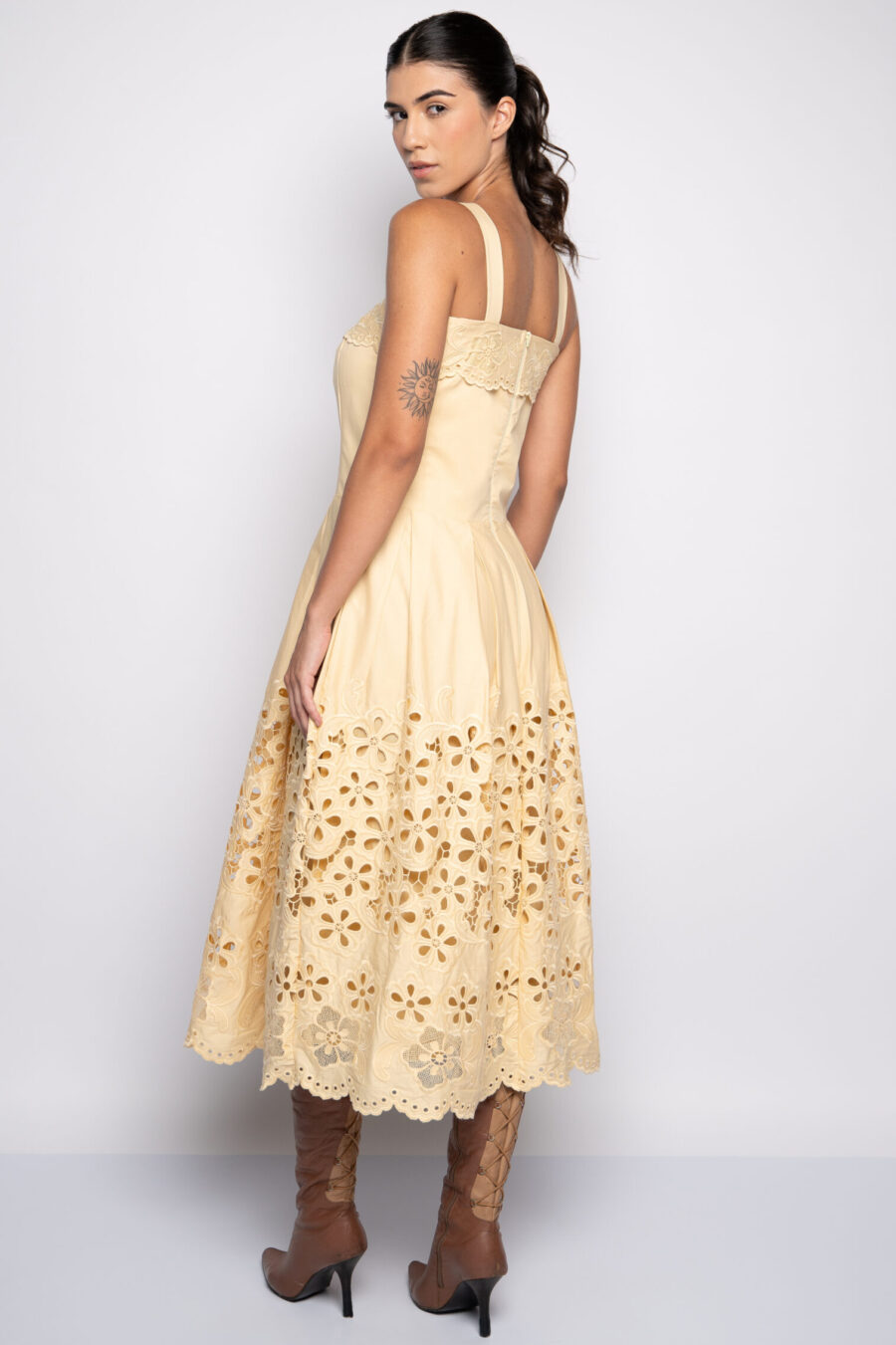 VESTIDO ANDRESSA - Amarelo - Imagem 3