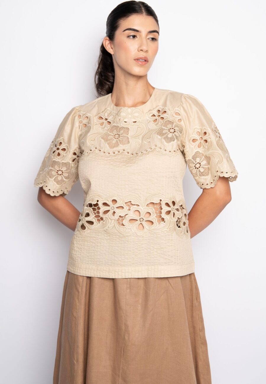 BLUSA CAROL- BEGE - Imagem 3