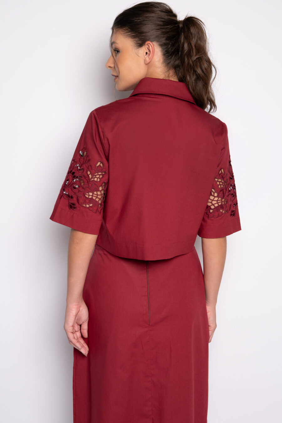 Camisa cropped - KASSIA Cabernet - Imagem 4