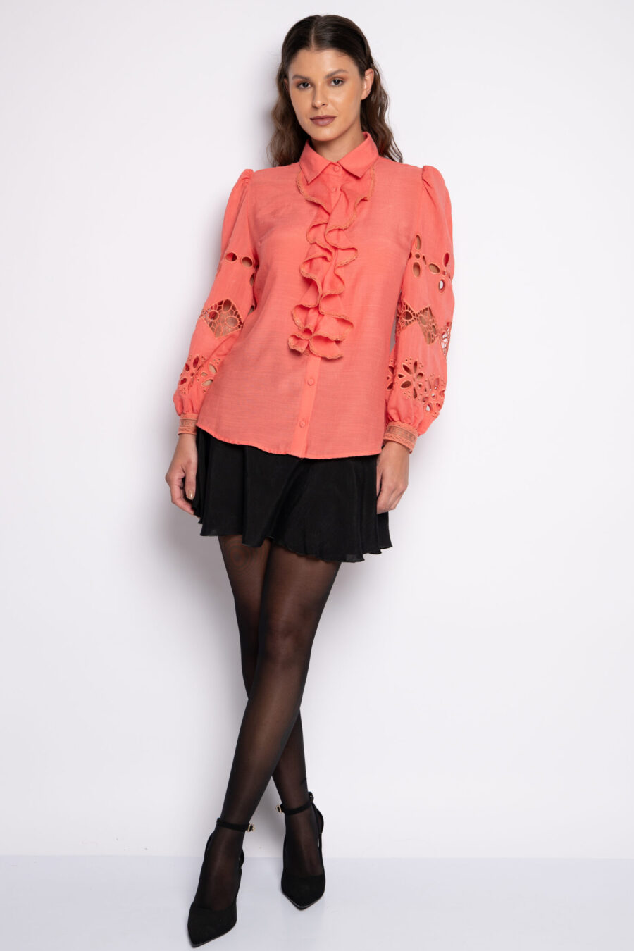 CAMISA LIGIA - Coral