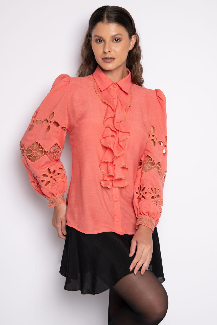 CAMISA LIGIA - Coral - Imagem 2