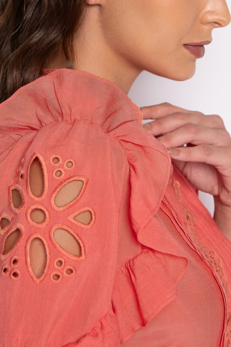 CAMISA VALERIA - CORAL - Imagem 4