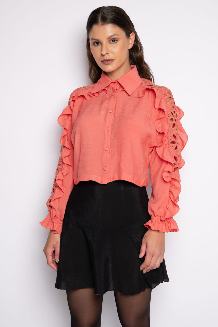 CAMISA SILMARA - Coral - Imagem 2