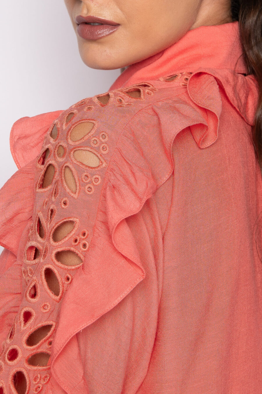 CAMISA SILMARA - Coral - Imagem 4