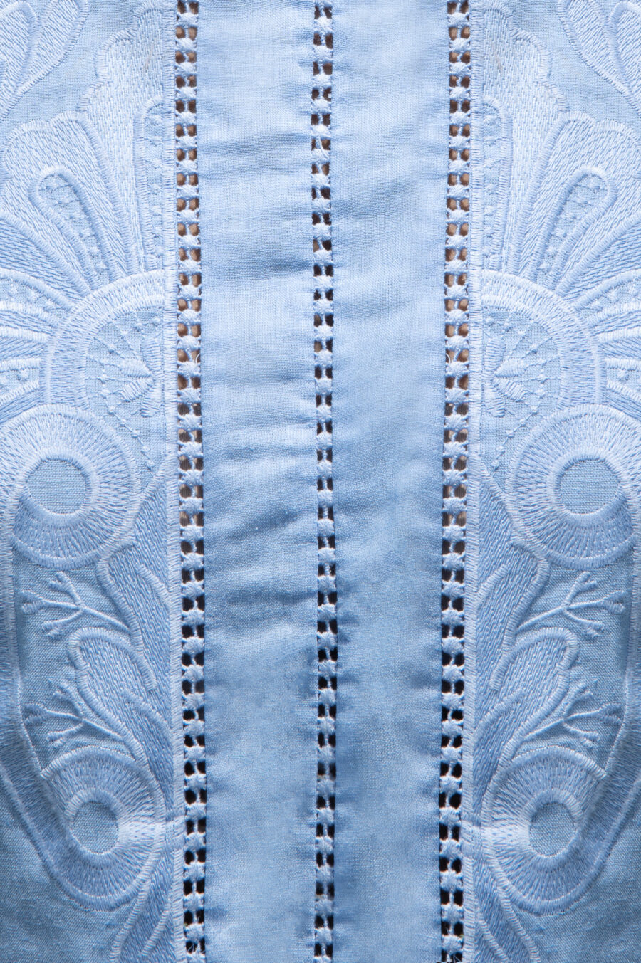 Camisa Feminina em Linho com Bordado Frontal - ROSE - Imagem 4