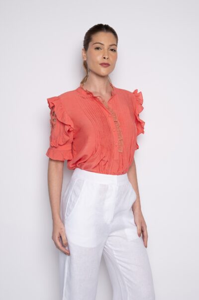 CAMISA VALERIA - CORAL