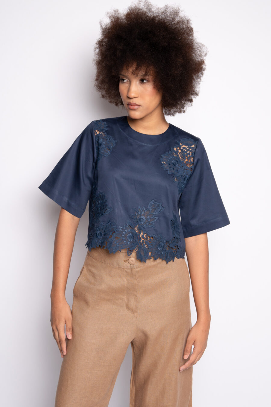 BLUSA FLAVIA- Azul Marinho - Imagem 2
