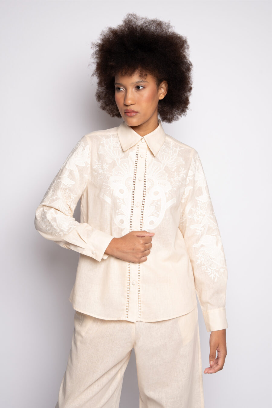 CAMISA RAQUEL - Palmito - Imagem 2