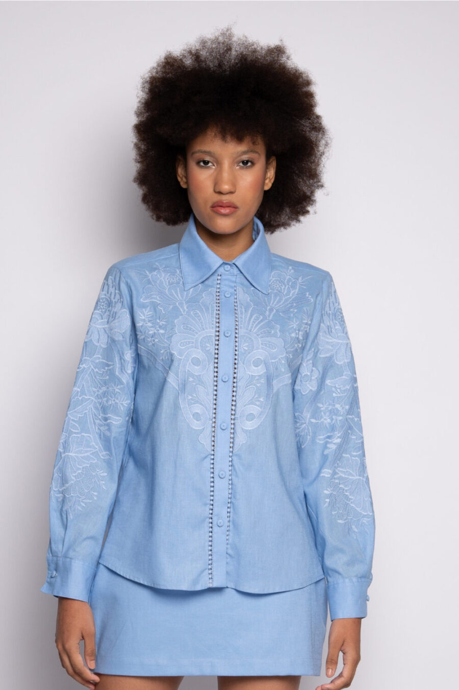 CAMISA RAQUEL - Azul Celeste