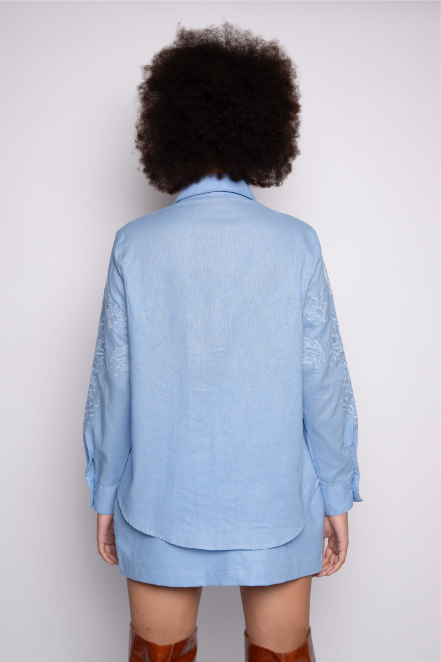 CAMISA RAQUEL - Azul Celeste - Imagem 4