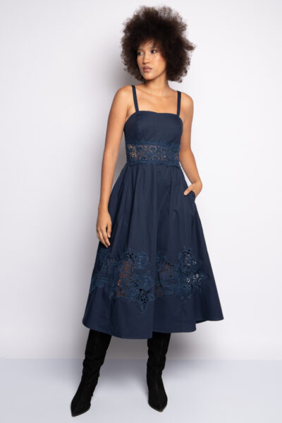VESTIDO EDUARDA- Azul Marinho