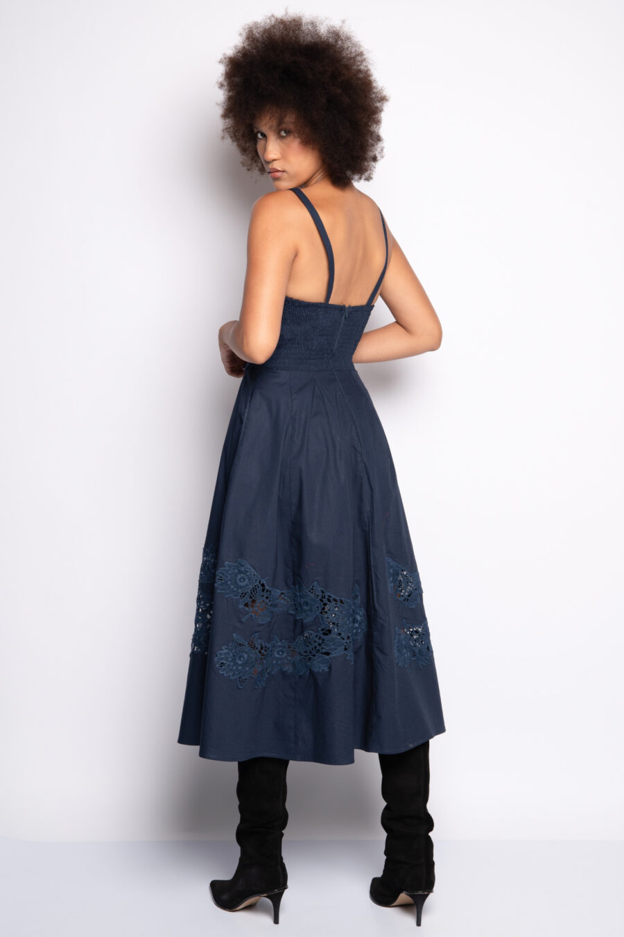 VESTIDO EDUARDA- Azul Marinho - Imagem 4
