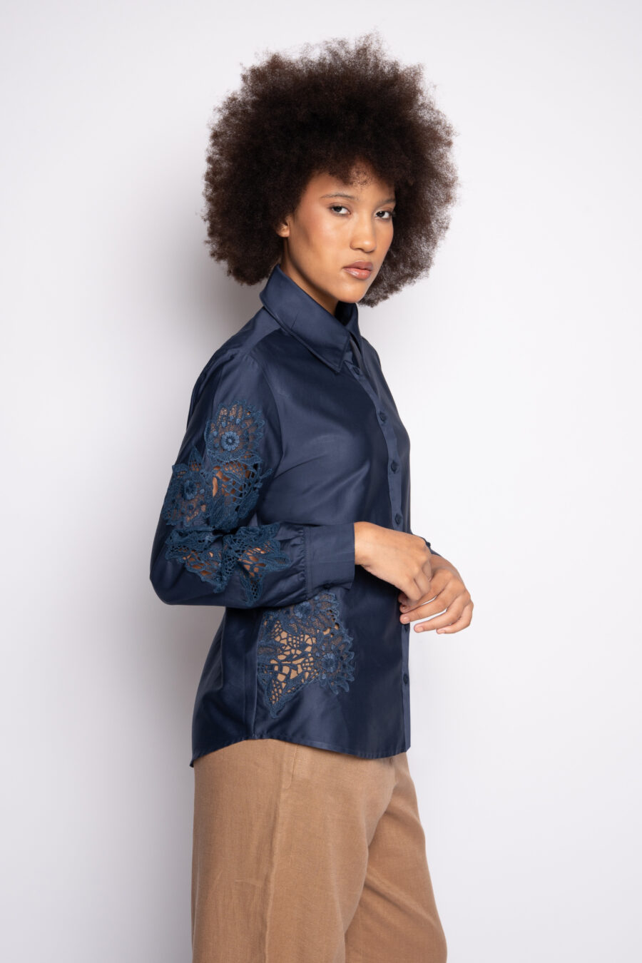 CAMISA PAMELA- Azul Marinho - Imagem 3