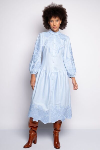 VESTIDO RÚBIA - Azul Céu