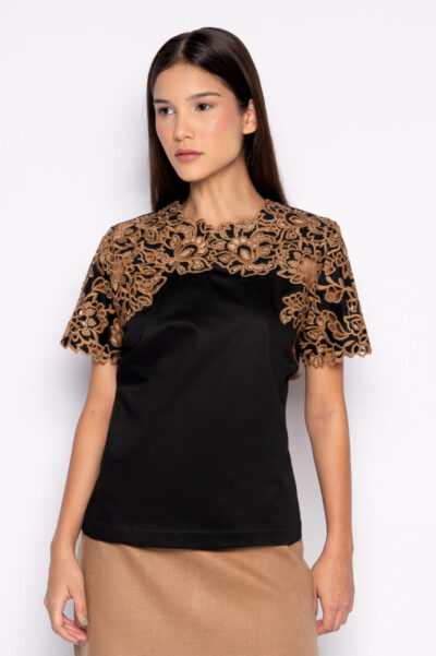 Blusa Feminina em Algodão com Bordado Richelieu - AGNES