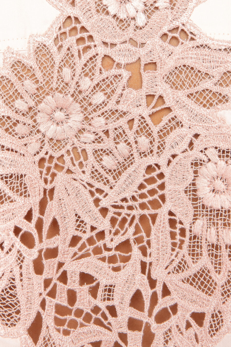 Camisa Cropped Romântica Rosa Blush- Tuane - Imagem 4