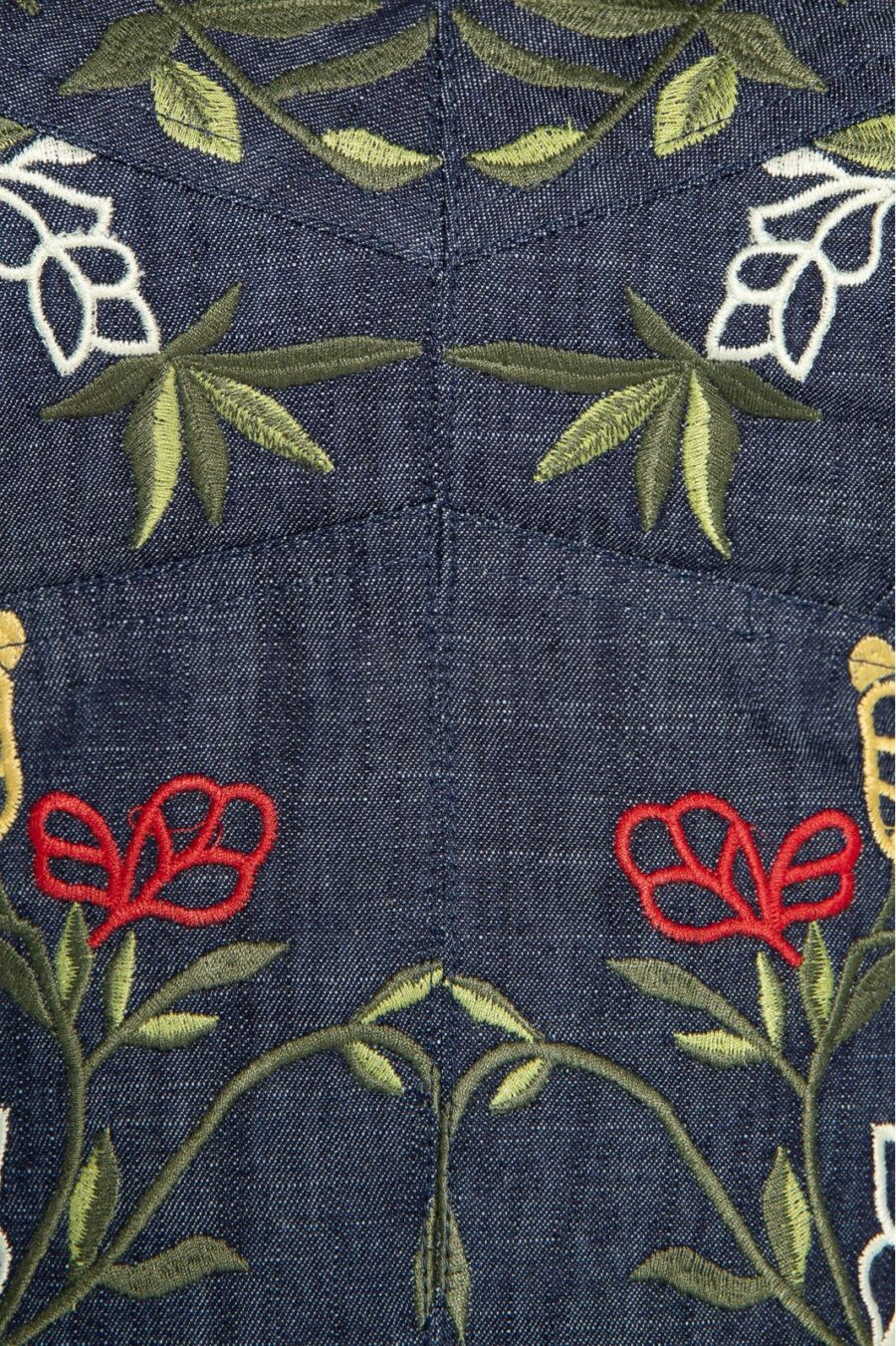 Top Bordado com Flores Jeans - Juju - Imagem 4