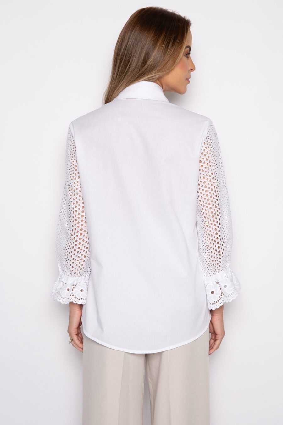 Camisa branca bordada - Paula - Imagem 3