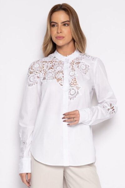 Camisa manga longa branca - Emily