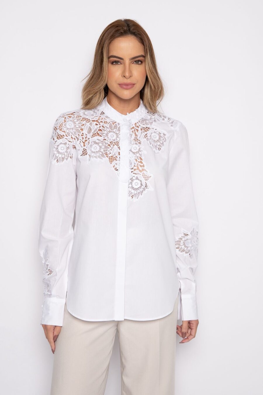 Camisa manga longa branca - Emily - Imagem 2