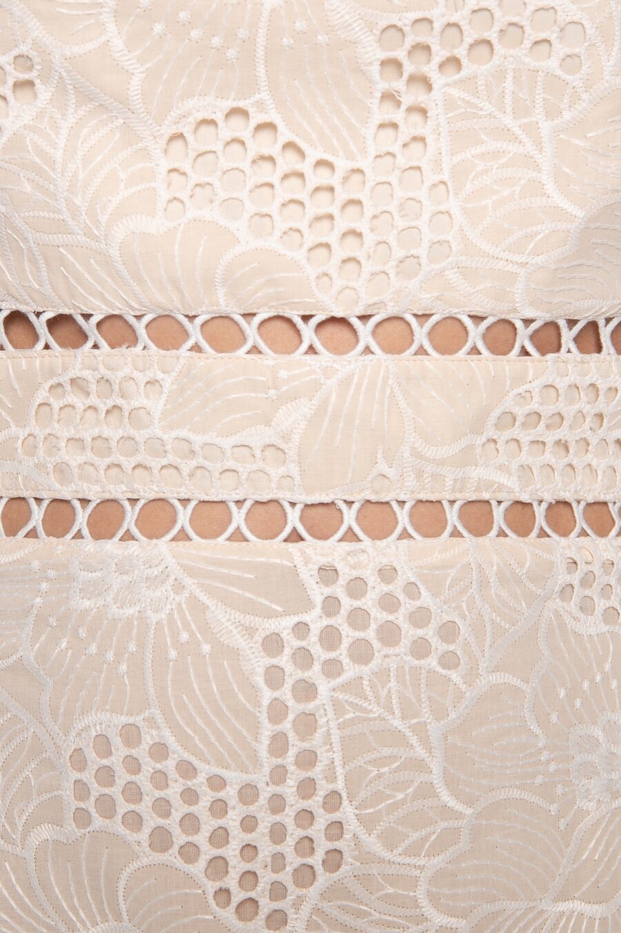 Vestido Midi com Alça e Decote Quadrado Bege - Vitória - Imagem 3