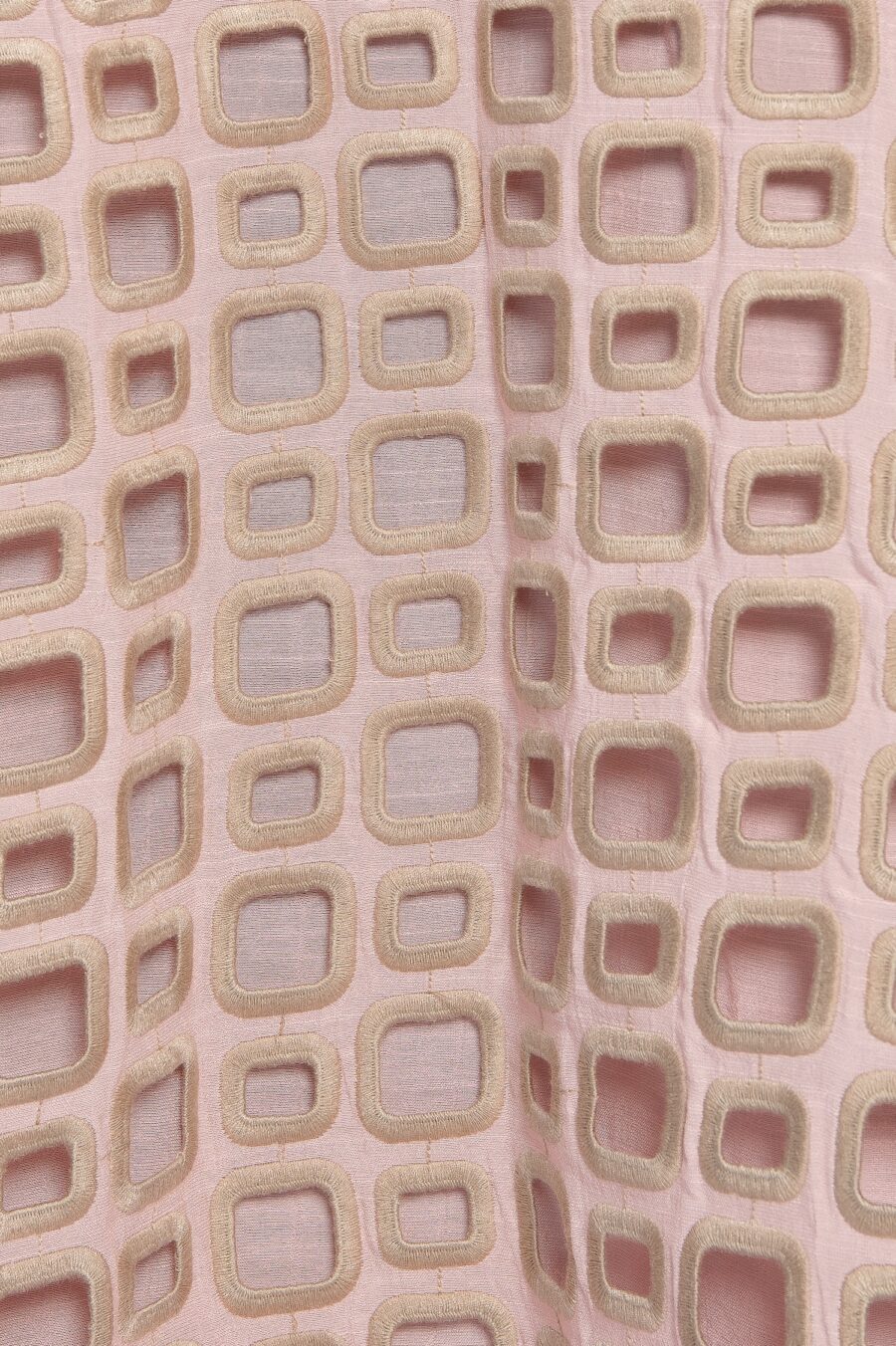 Saia midi godê bordada com zíper rosa doce- Carlota - Imagem 4