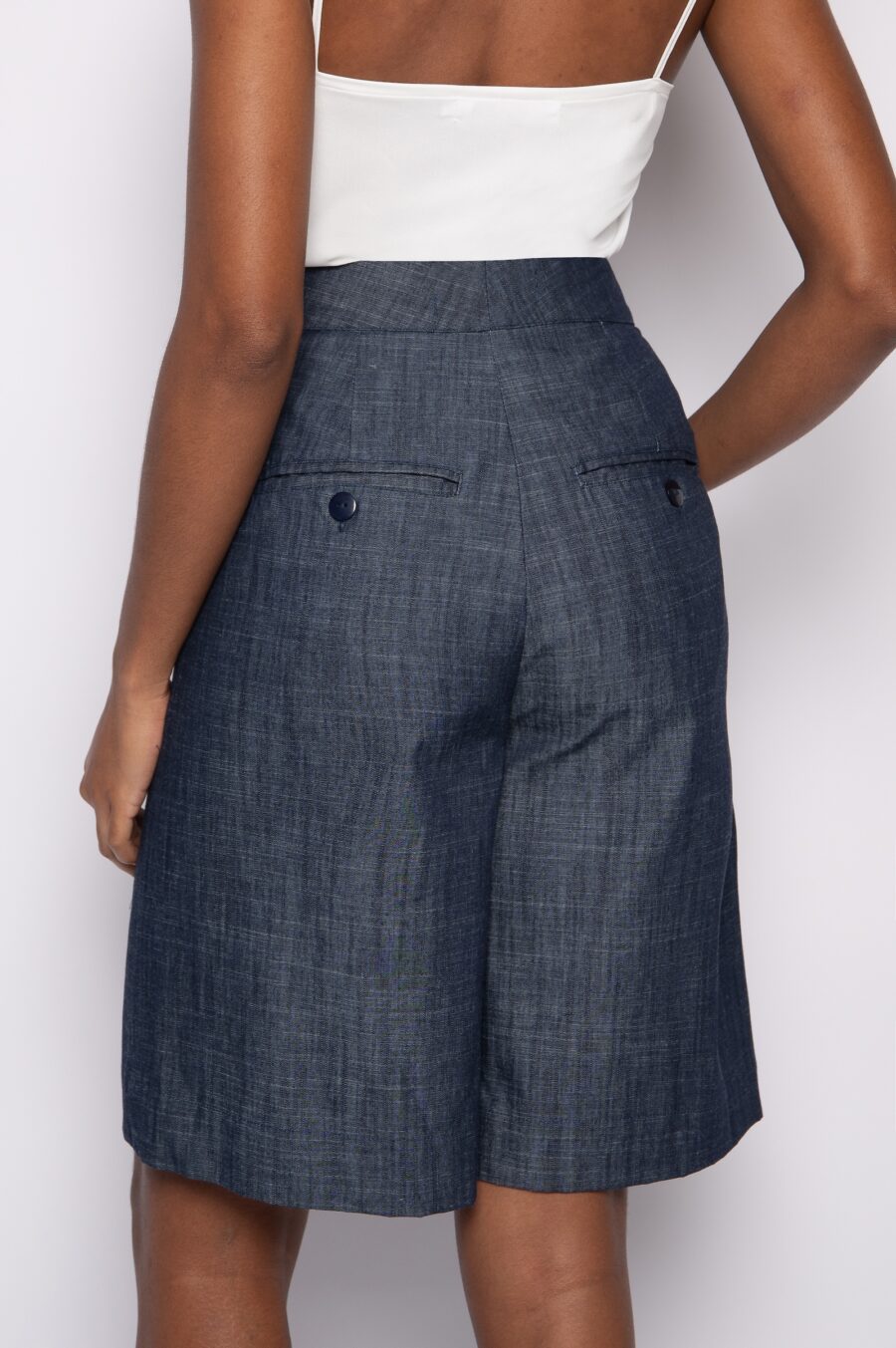 Bermuda com Bolsos Jeans - Mirely - Imagem 4