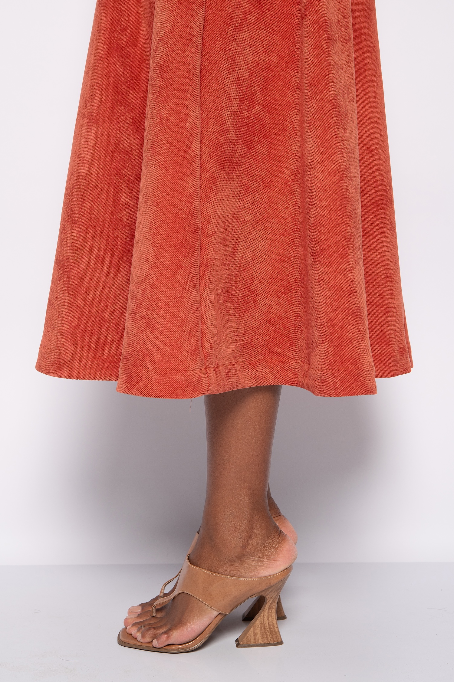 Saia Midi Godê Urucum - Rebeca - Imagem 4