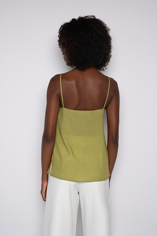 Blusa Bordada De Alças Finas Verde - Nivia - Imagem 4