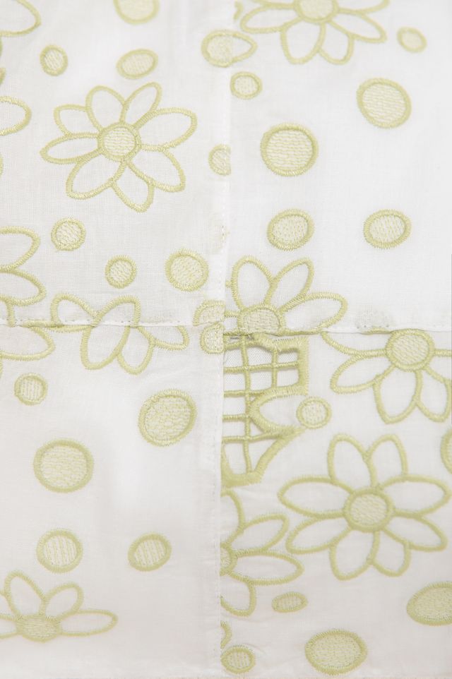 Bolsa Bordada Em Patchwork 100% Algodão - Verde - Imagem 2