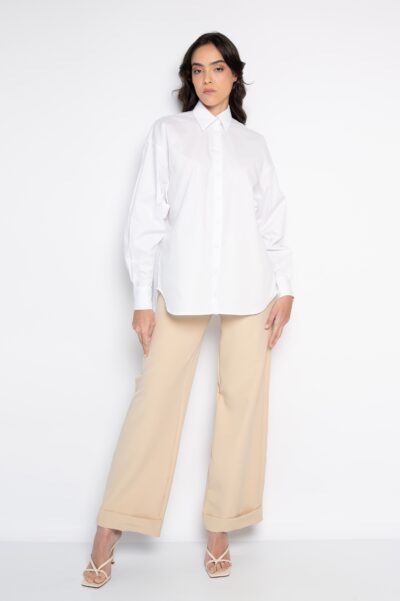 Camisa Oversized Branca - Sabrina