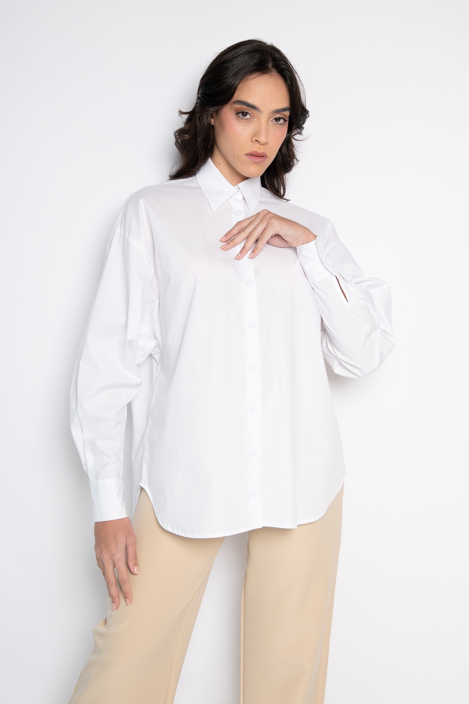 Camisa Oversized Branca - Sabrina - Imagem 2