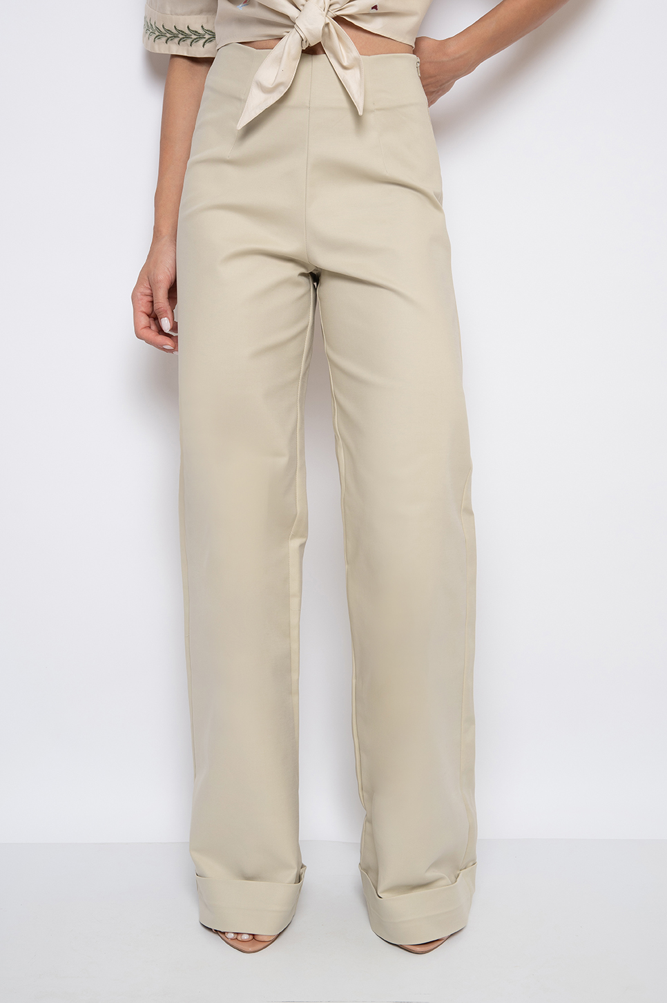 Calça Pantalona Pistache - Élida - Imagem 2