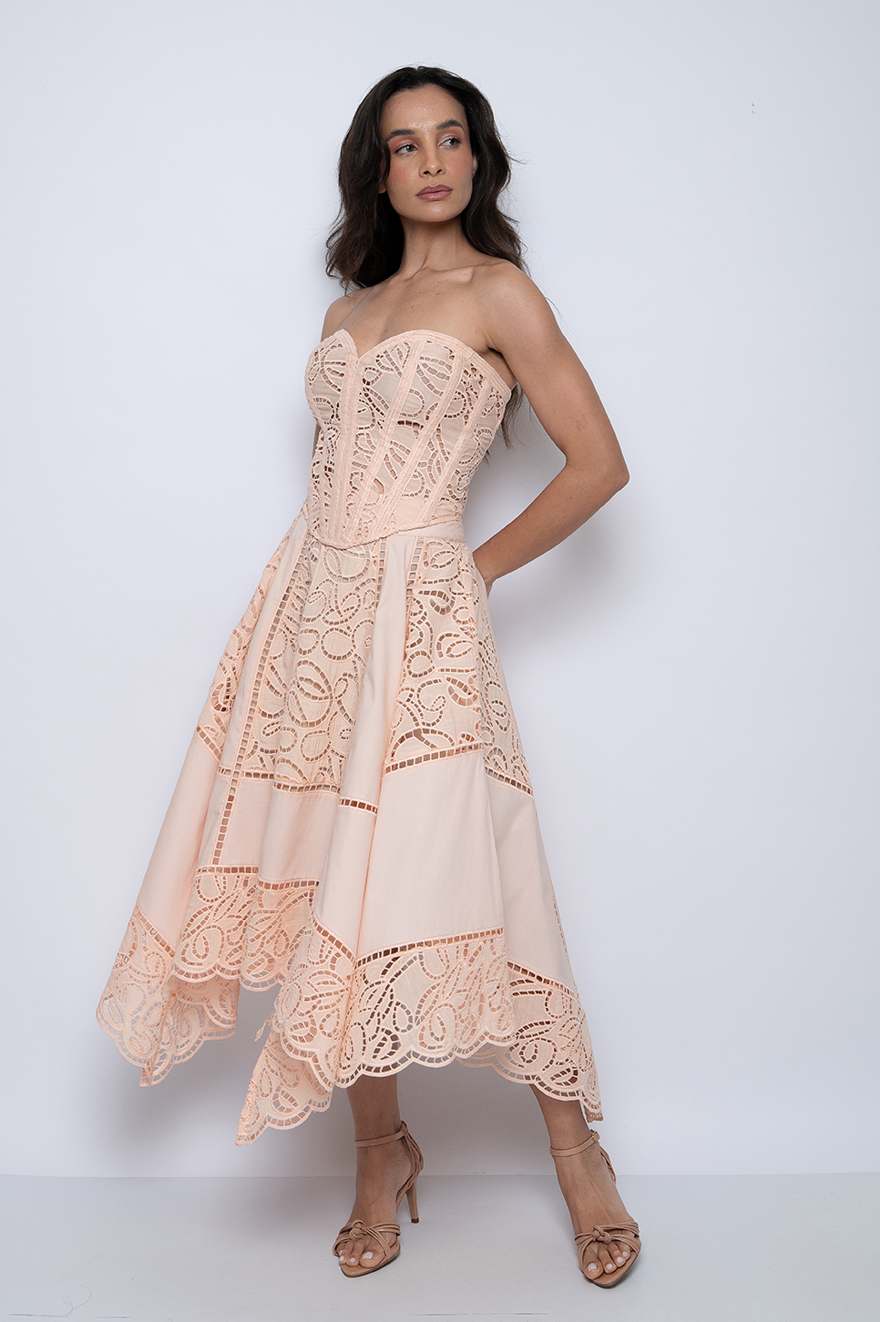 Corset Bordado Tomara que Caia Salmon- Huly - Imagem 2