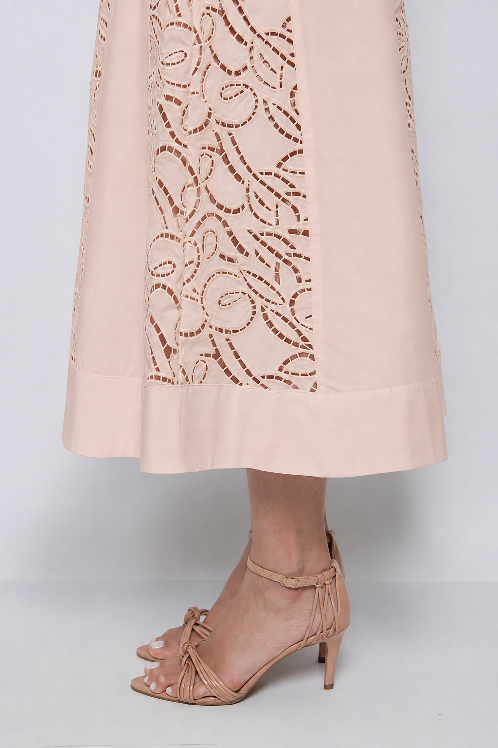Vestido Longo Bordado Salmon - Jade - Imagem 3