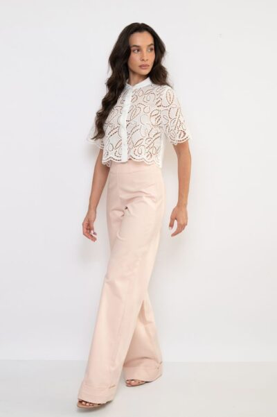 Calça Pantalona Salmon - Élida