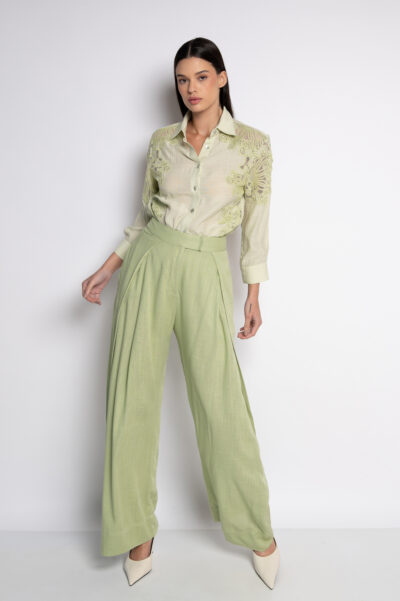 Calça Transpassada Verde - Deise